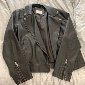 Distressed Leather Jacket; Universal Thread